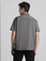 Dark Grey Oversized Short Sleeves Shirt_416226+4