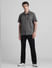 Dark Grey Oversized Short Sleeves Shirt_416226+6