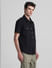 Black Oversized Short Sleeves Shirt_416227+3