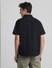 Black Oversized Short Sleeves Shirt_416227+4