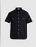 Black Oversized Short Sleeves Shirt_416227+7