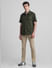 Green Oversized Short Sleeves Shirt_416228+6