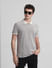 Beige Zip-Up Jacquard Polo T-shirt_416233+1