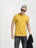 Yellow Cotton Henley T-shirt_416236+7