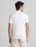 White Front Open Knitted Polo_416242+4