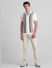 White Front Open Knitted Polo_416242+6