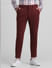Maroon Knitted Co-ord Set Trousers_416246+1