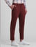 Maroon Knitted Co-ord Set Trousers_416246+2