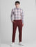 Maroon Knitted Co-ord Set Trousers_416246+5