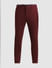 Maroon Knitted Co-ord Set Trousers_416246+6