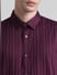 Purple Striped Full Sleeves Shirt_416251+5