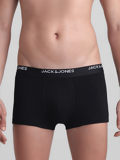 JACK&JONES Pack Of 2 Black & Grey Trunks