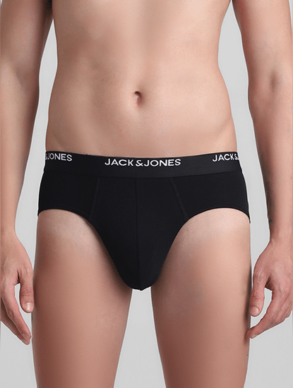 JACK&JONES Pack Of 2 Black Briefs