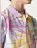 Boys Pastel Purple Printed Polo T-shirt_414155+6