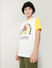 Boys White Colourblocked T-shirt_414172+1