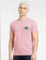 Pink Graphic Print Crew Neck T-shirt_412970+2
