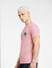 Pink Graphic Print Crew Neck T-shirt_412970+3