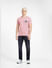 Pink Graphic Print Crew Neck T-shirt_412970+6