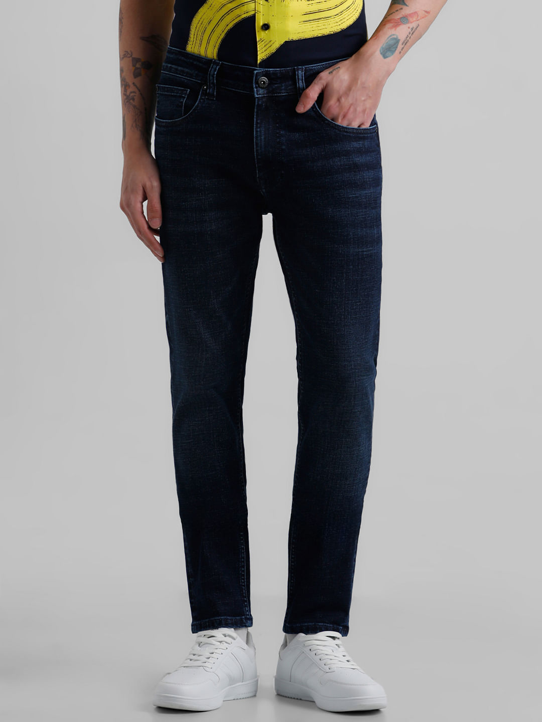 Mens extra cheap short skinny jeans