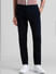 Navy Blue Mid Rise Overdyed Pants_412984+1