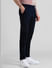 Navy Blue Mid Rise Overdyed Pants_412984+2