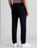 Navy Blue Mid Rise Overdyed Pants_412984+3