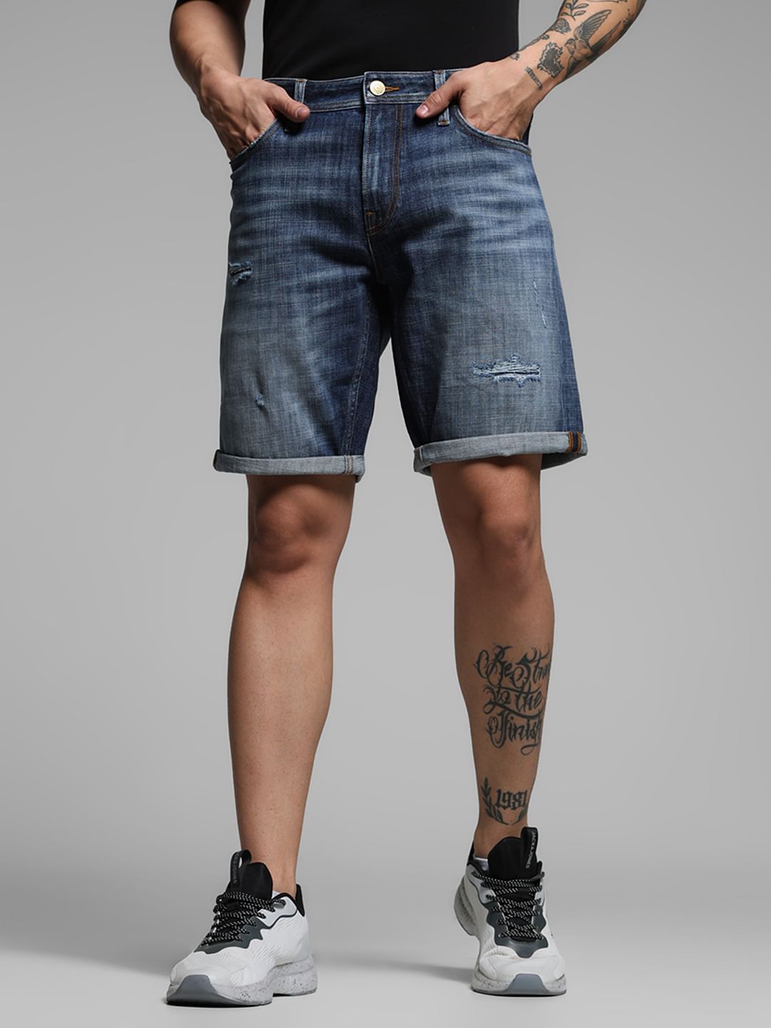 Mens denim shorts india hotsell