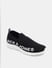 Black Knitted Slip On Sneakers_415456+4