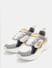 White Colourblocked Chunky Sneakers_415457+6