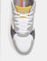 White Colourblocked Chunky Sneakers_415457+7