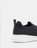 Black & Grey Knitted Slip On Sneakers_415459+8