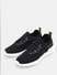 Black Knitted Lace-Up Sneakers_415461+6
