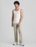 White Crew Neck Fashion Vest_411399+6