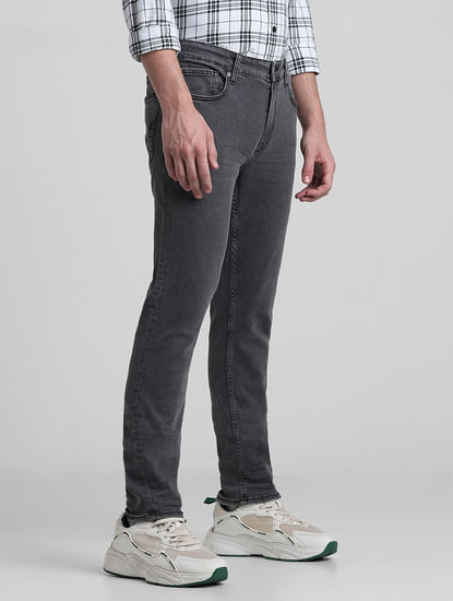 Grey Low Rise Ben Skinny Fit Jeans