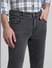 Grey Low Rise Ben Skinny Fit Jeans_411445+4