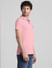 Pink Cotton Polo T-shirt_411457+3