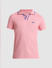 Pink Cotton Polo T-shirt_411457+7