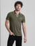 Green Cotton Polo T-shirt_411459+2