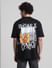 Black Graphic Printed Oversized T-shirt_411464+4