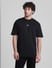 Black Graphic Printed Oversized T-shirt_411469+2