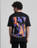 Black Graphic Printed Oversized T-shirt_411469+4
