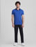 Blue Contrast Tipping Cotton Polo_411472+6