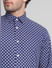 Blue Polka Dot Full Sleeves Shirt_411480+5