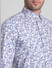 Blue Floral Print Full Sleeves Shirt_411482+5