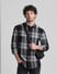Black Check Print Full Sleeves Shirt_411489+1