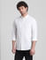 White Cotton Full Sleeves Shirt_411490+2