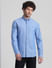 Blue Cotton Full Sleeves Shirt_411491+2