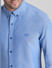 Blue Cotton Full Sleeves Shirt_411491+5