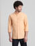 Peach Cotton Full Sleeves Shirt_411492+2