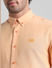 Peach Cotton Full Sleeves Shirt_411492+5